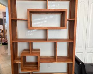 Mid century teak shelf unit