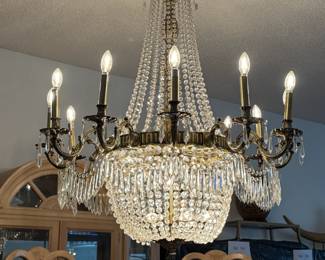 Elegant crystal chandelier