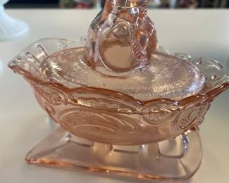 VINTAGE SANTA ON SLIEGH