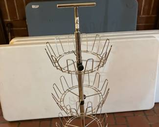 Chrome shoe rack