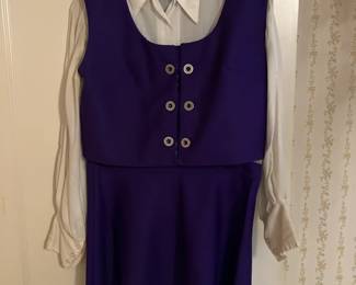 Vintage 1960's miniskirt with vest