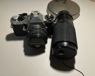 Pentax camera and lens