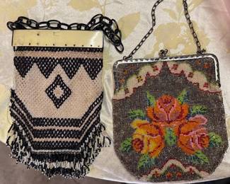 Vintage beaded purses. 
