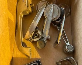 Trim pieces. Door handles. 