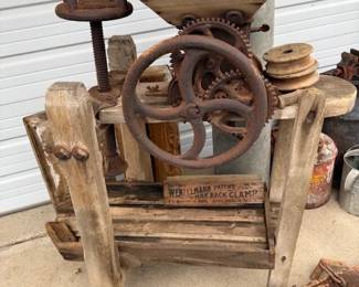 Antique fruit press. 