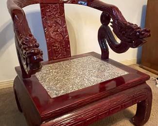 carved chair