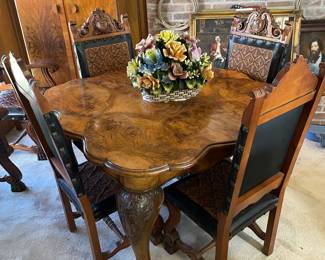Burl wood table. Gorgeous
