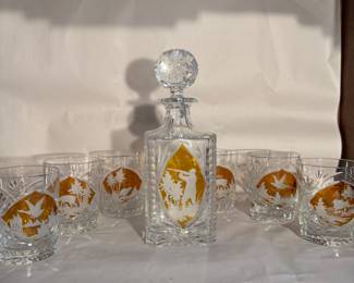 Crystal decanter set