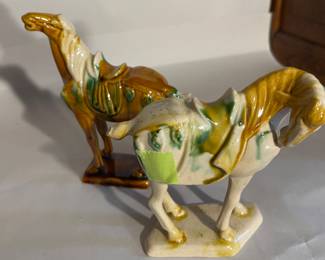 Porcelain horses