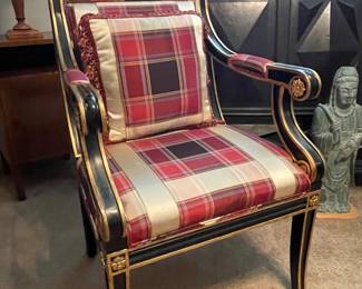 empire style chair beautiful upholstery