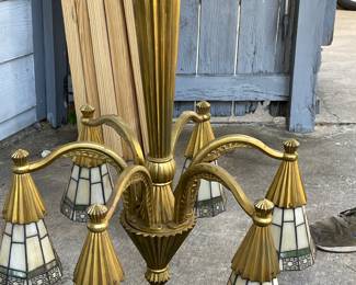 deco 6 arm light fixture