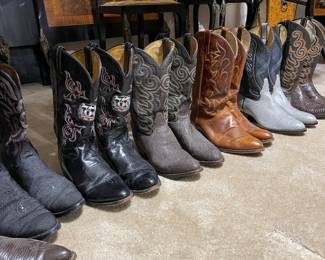 Tony Lama boots some new!  most are 12D