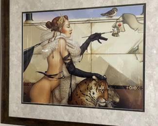 “The Creation”. Lithograph by Michael Parkers. Born 1944 American artist