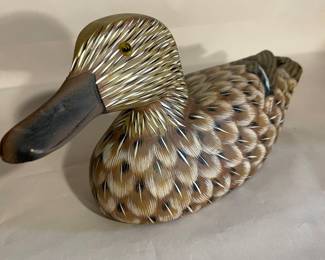 Carved wood decoy