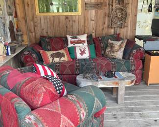 Kilim chair and sofa