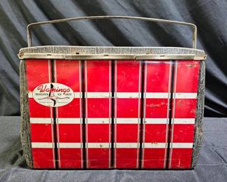 Vintage 1950's Flamingo Insulated Ice Chest