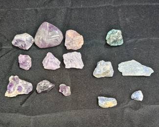 Raw Uncut Amethyst, Sodalite, & Blue Apatite