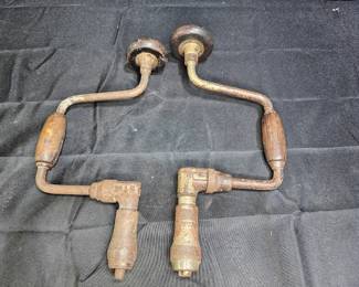 2 Vintage Bit Brace Hand Drills
