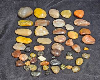 20+ Polished Agate, Chert, & Jasper Stones
