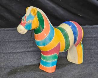 Raku Ceramic Horse Sculpture