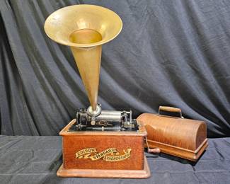 Edison Standard Phonograph with Original Horn