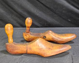 Pair of Vintage Wooden Shoe Trees/Stretchers