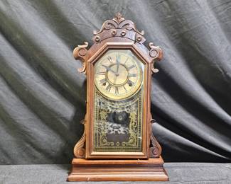 The E. Ingraham & Co. Gingerbread Mantle Clock
