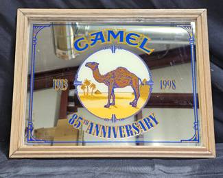 998 Camel 85th Anniversary Mirrored Bar Sign