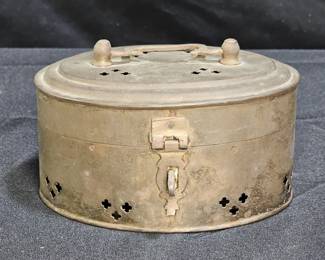 Vintage Brass Cricket Box