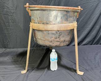 Large Antique Copper Candy / Jam Pot