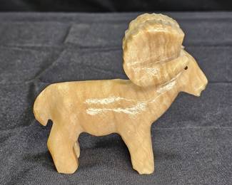 Carved Stone Big Horn Sheep