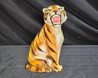 Porcelain Tiger Statuette