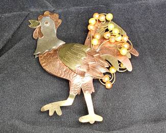 Reggie Rooster Mixed Metal Wall Decoration