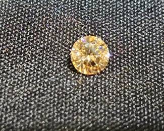 Round Cut Lindenwold Champagne Diamond
