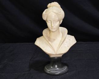Vintage Portrait Bust of a Lady by A. Gianelli