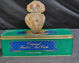 Grandma's Bake Shop Tin & Pisgah Inn Owl Souvenir