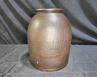 Vintage Large Brown Unmarked Crock