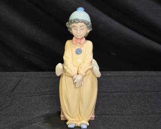 Vtg Retired Lladro Clown "Pierrot in Love" #6258