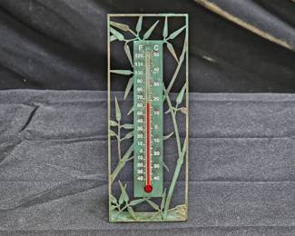 BMA Bamboo Design Copper Table Thermometer