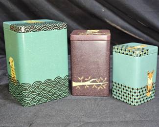 Set of 3 Magpie Tom Frost Nesting Tins