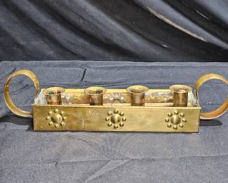 Vintage Brass Advent Candle Holder