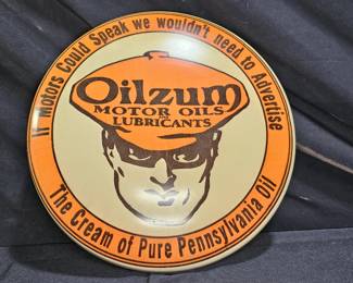 Oilzum Motor Oils & Lubricants Reproduction Sign