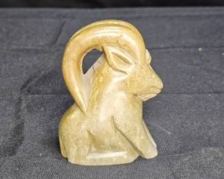Inuit Carved Soap Stone Ram