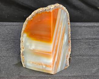 Single Agate Book End