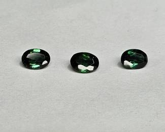 3 Oval Cut Loose Gooseberry Garnet Gemstones