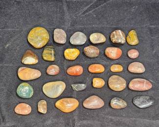 20+ Polished Agate, Chert, & Jasper Stones