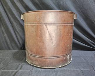 Antique Large Copper Hearth Bucket