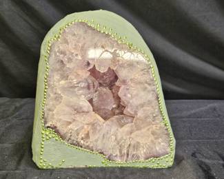 Large Natural Rose Quartz Crystal Geode
