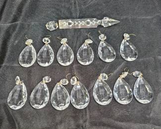 14 Tear Drop Chandelier Crystals