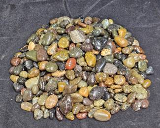4 LBS Tumbled Granite, Basalt, & Quartzite Stones